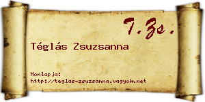 Téglás Zsuzsanna névjegykártya