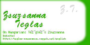 zsuzsanna teglas business card